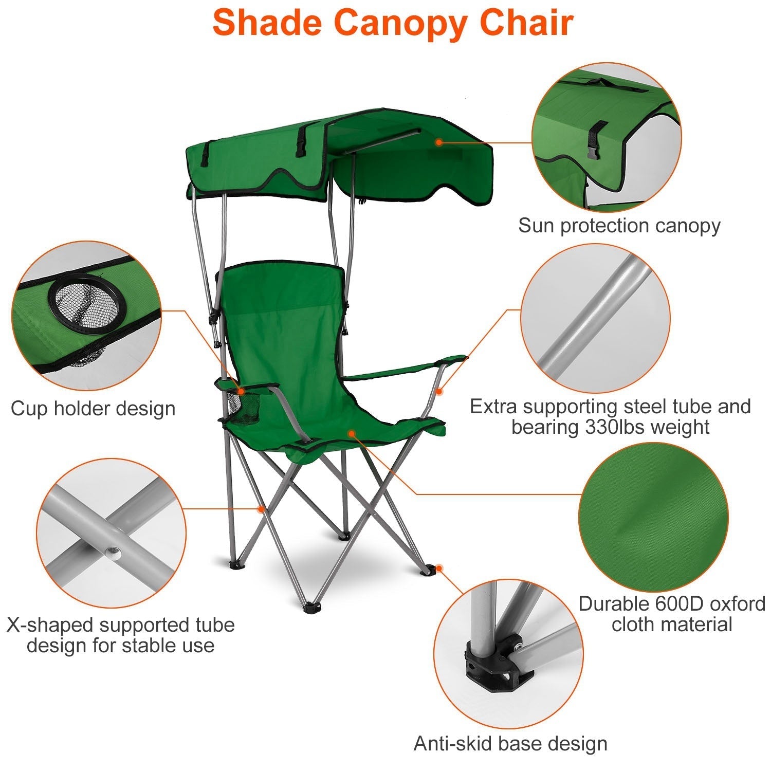 Foldable Beach Canopy Chair