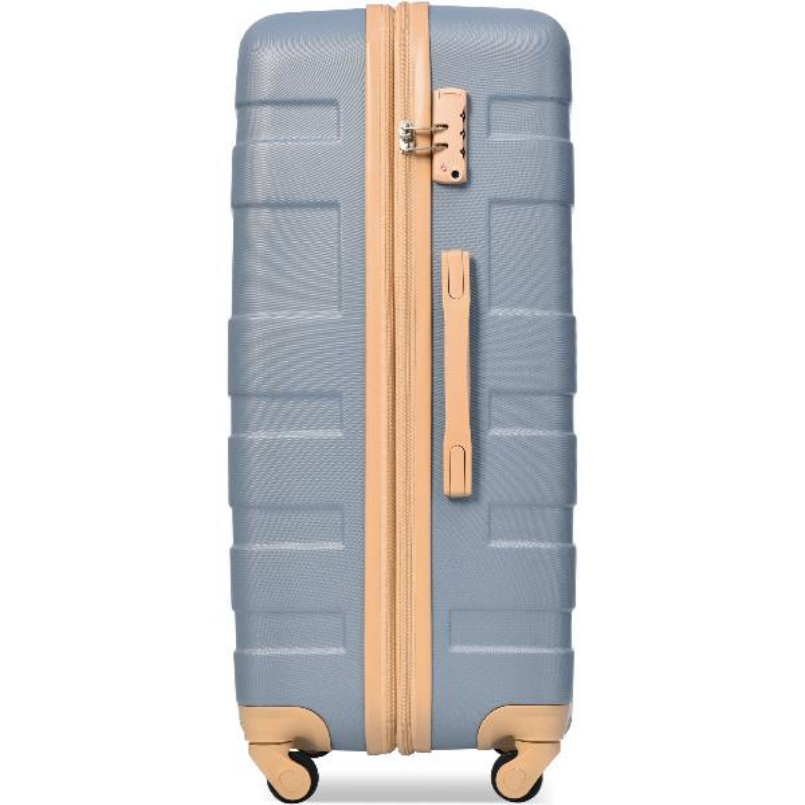  Light Blue Expandable ABS Hardshell Three Piece Luggage Set