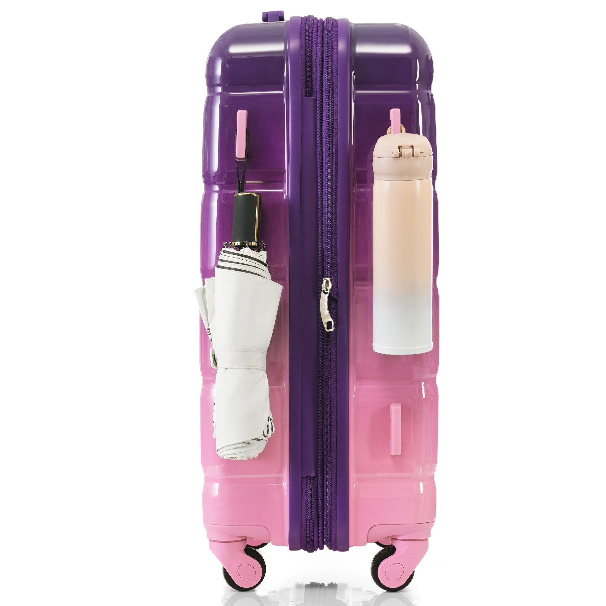 Luggage Set of Three with USB Port with Airline Certified Carry-on