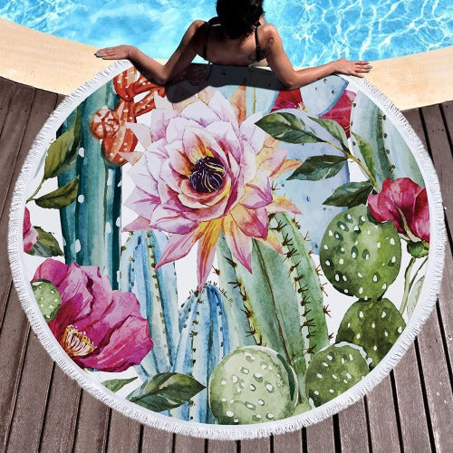 Fun Designs Round Beach Towels