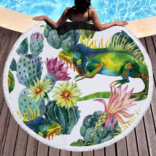 Fun Designs Round Beach Towels