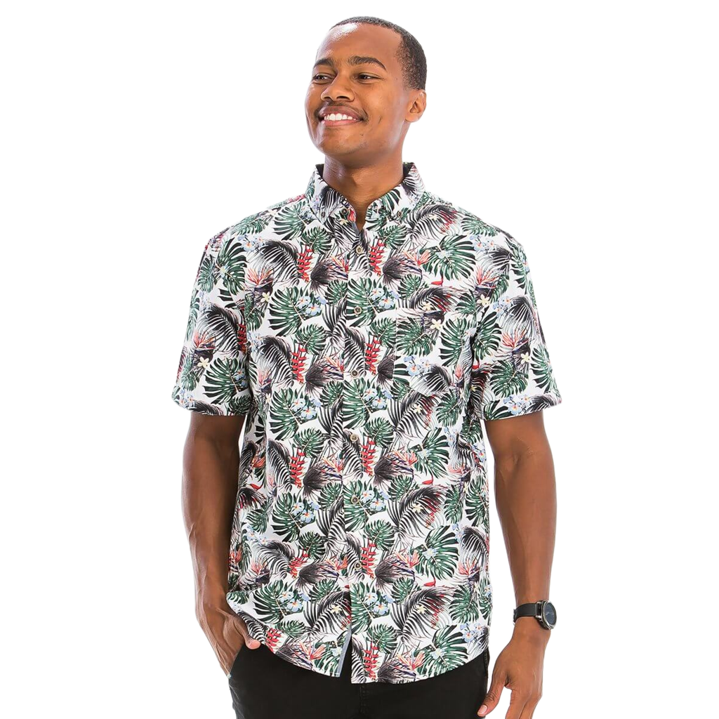 Palm Hawaiian Button Down Shirt