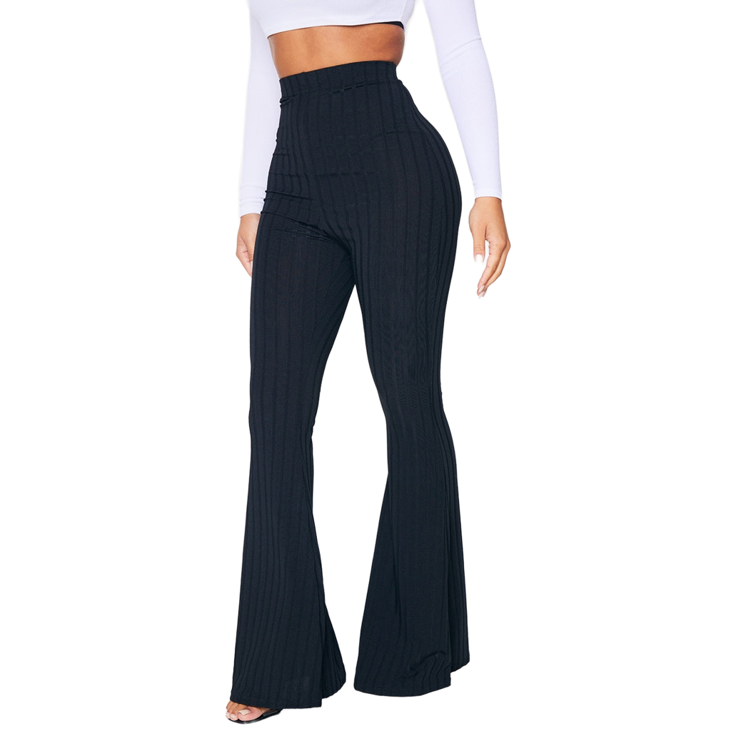 Petite Black Flared Pants