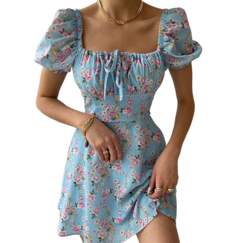 Floral Short Dress