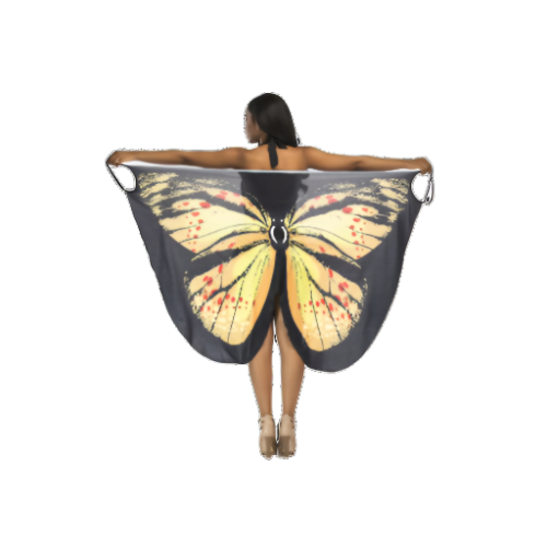 Butterfly Spaghetti Strap Cover Up