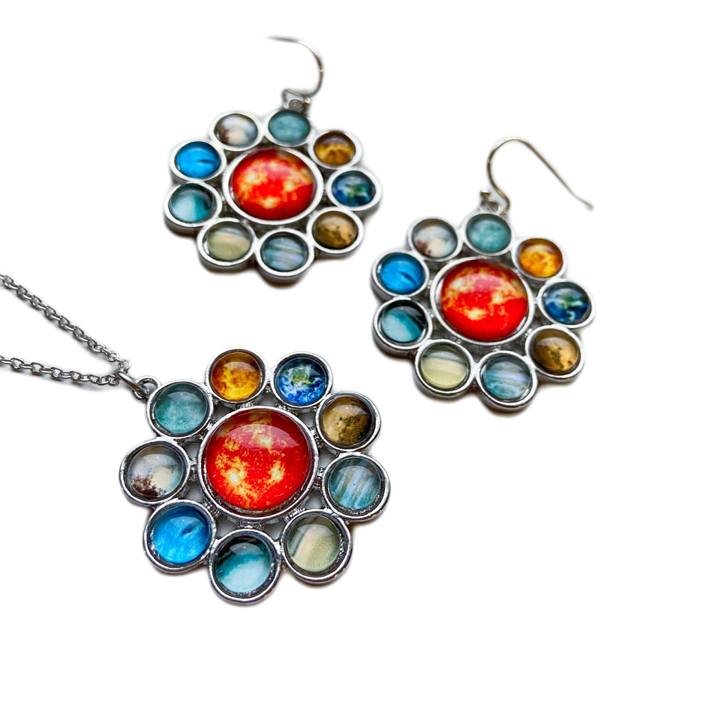 Solar System Halo Jewelry Set