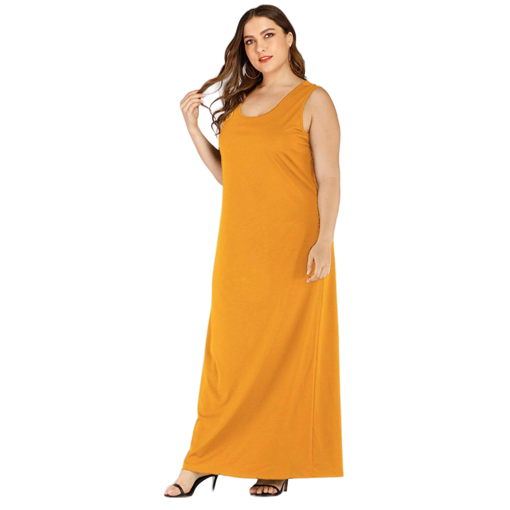 Scoop Neck Maxi Tank Dress