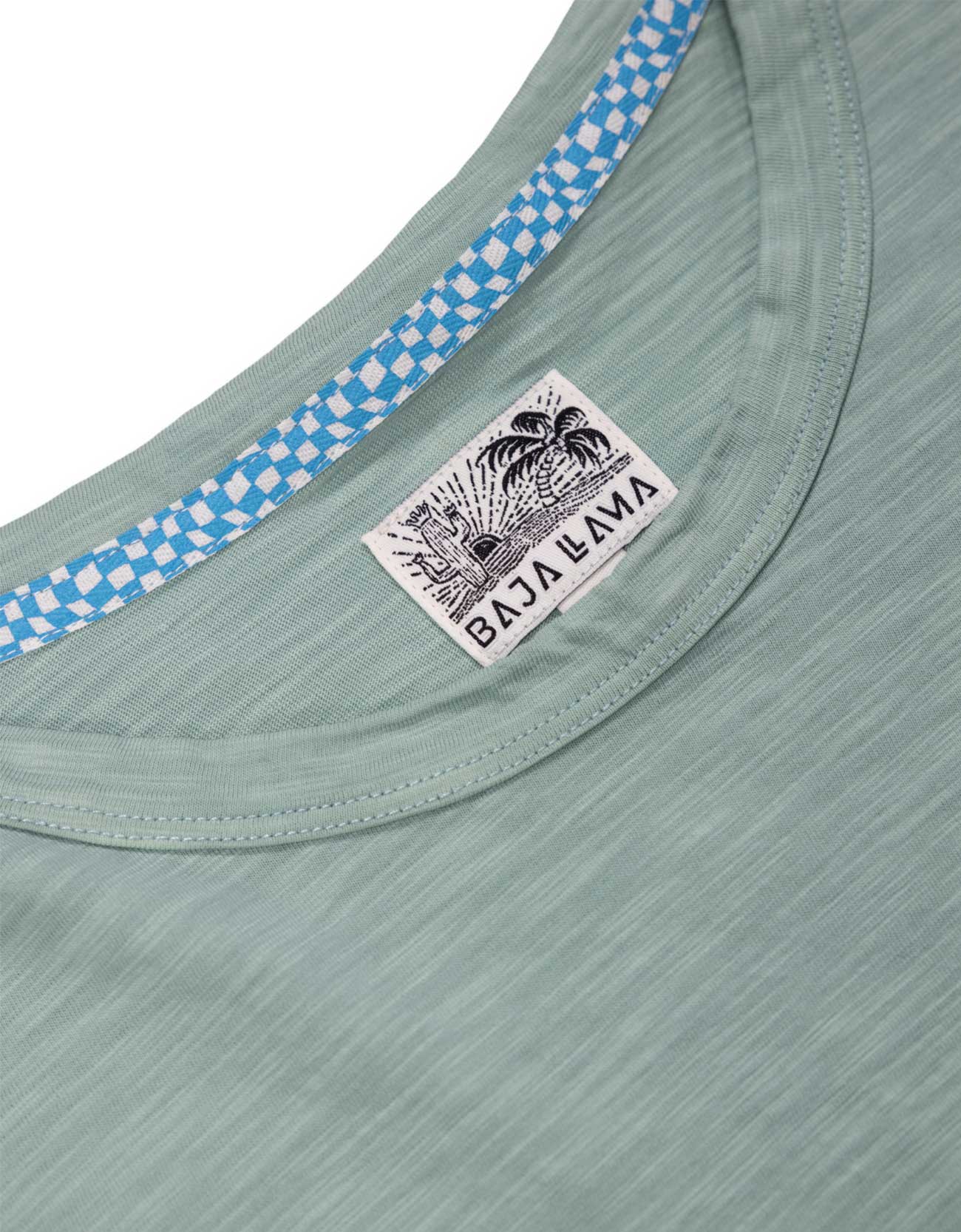 Solid Sage Green Slub Pima Tee
