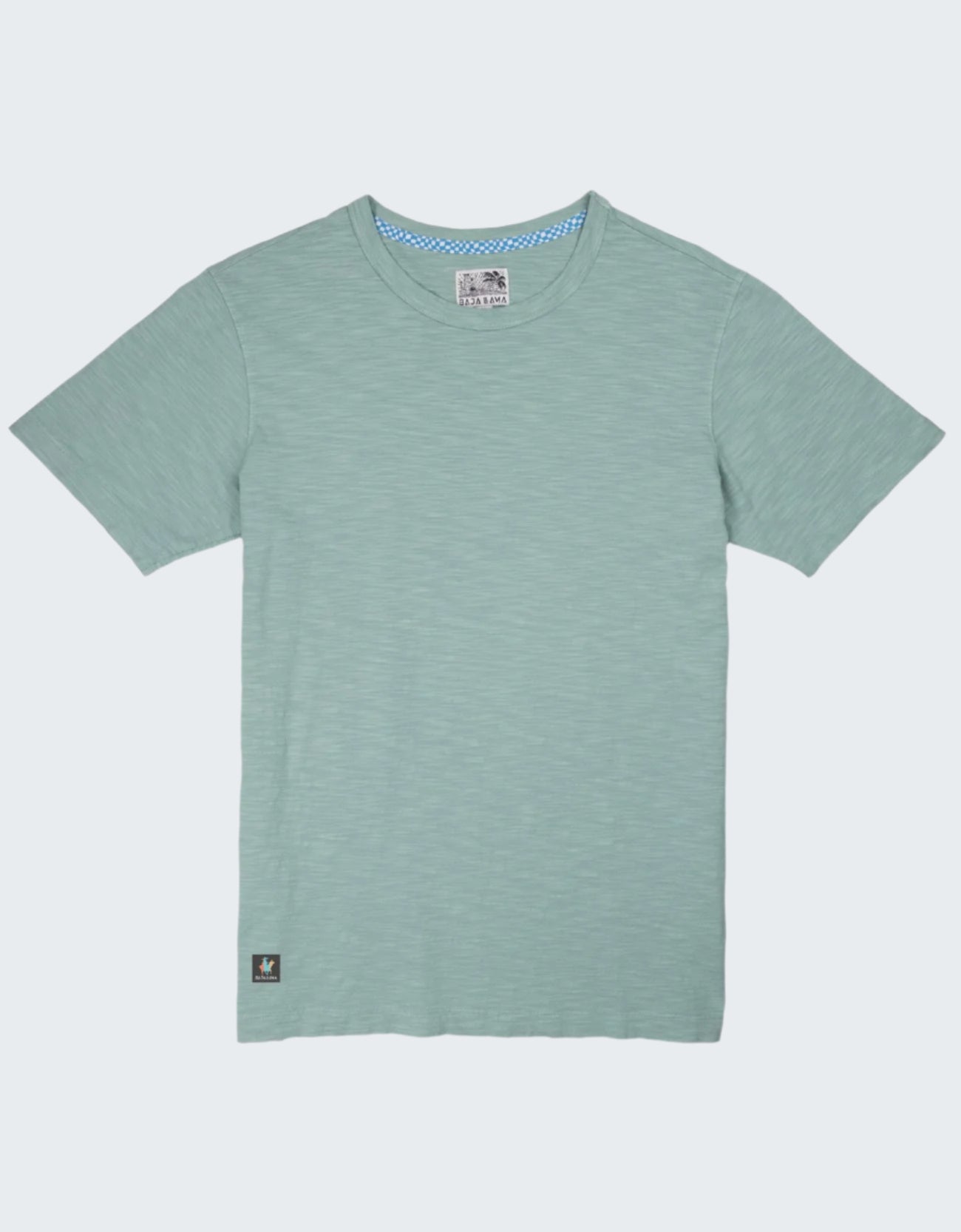 Solid Sage Green Slub Pima Tee