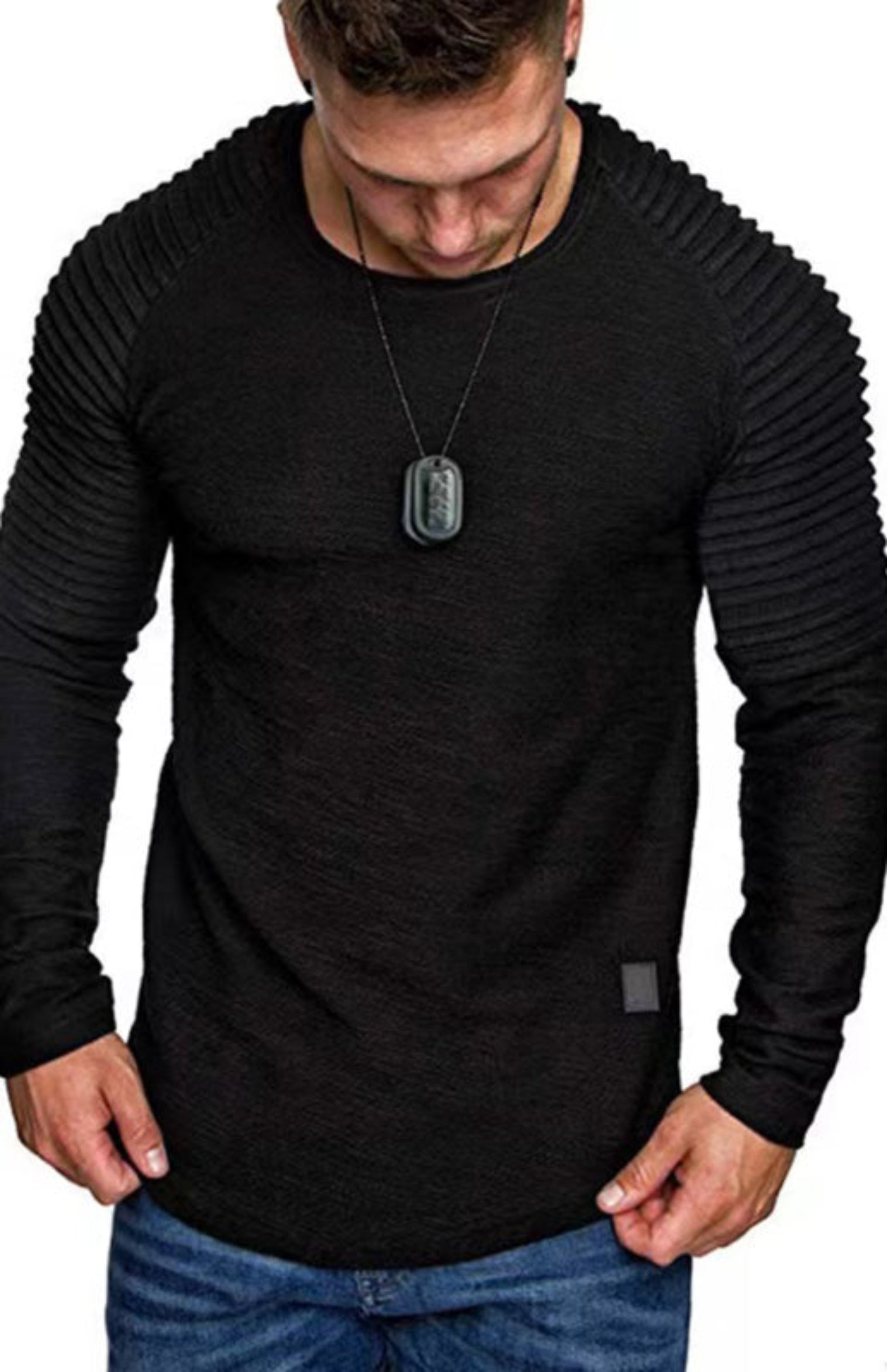 black long sleeve shirt
