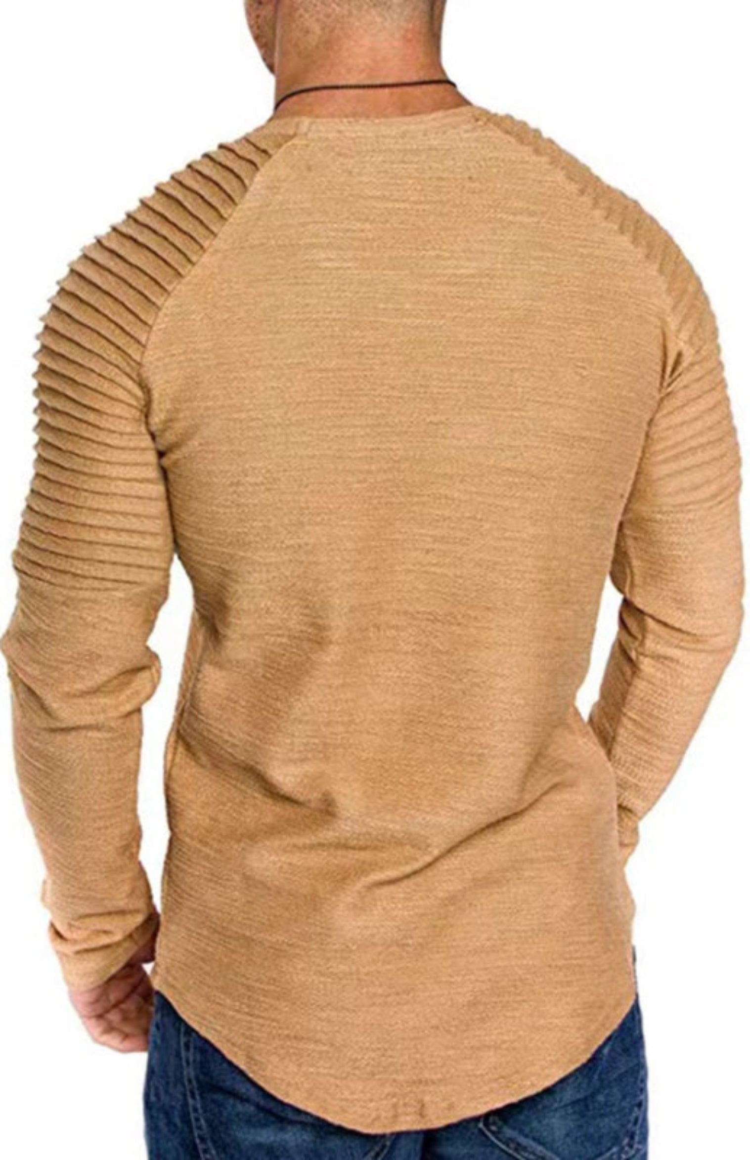 brown long sleeve shirt