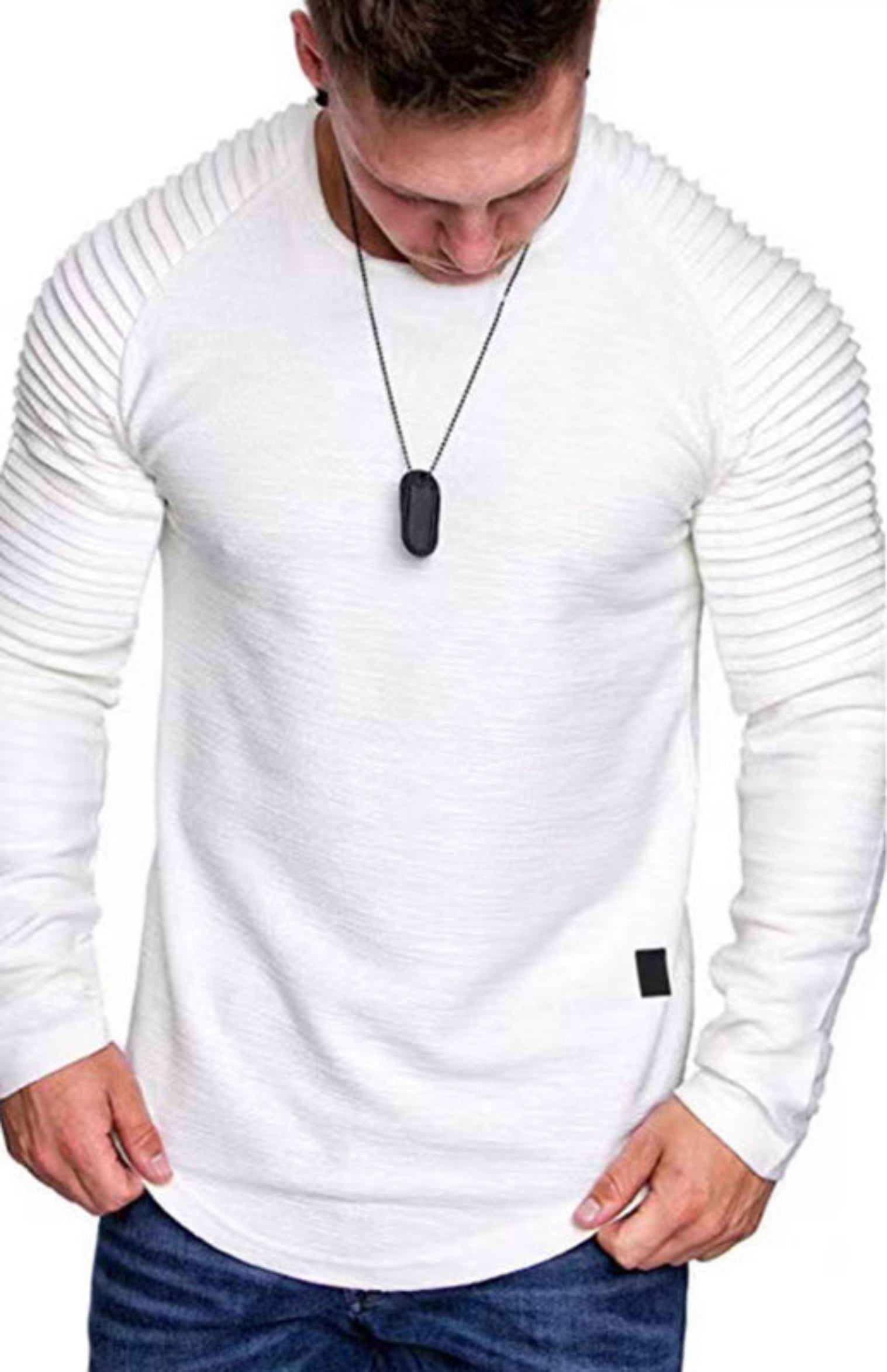 white long sleeve shirt