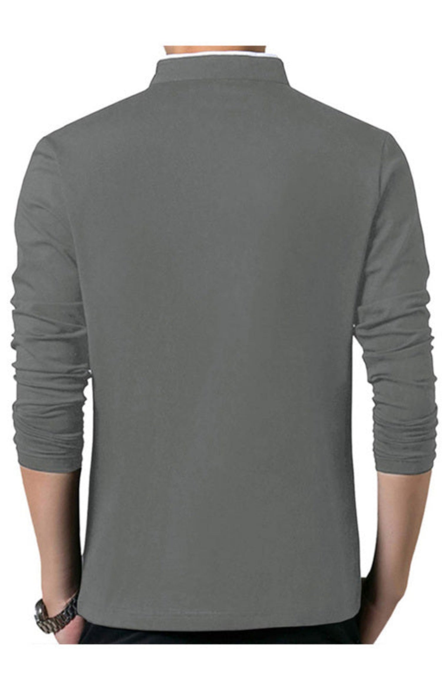gray shirt