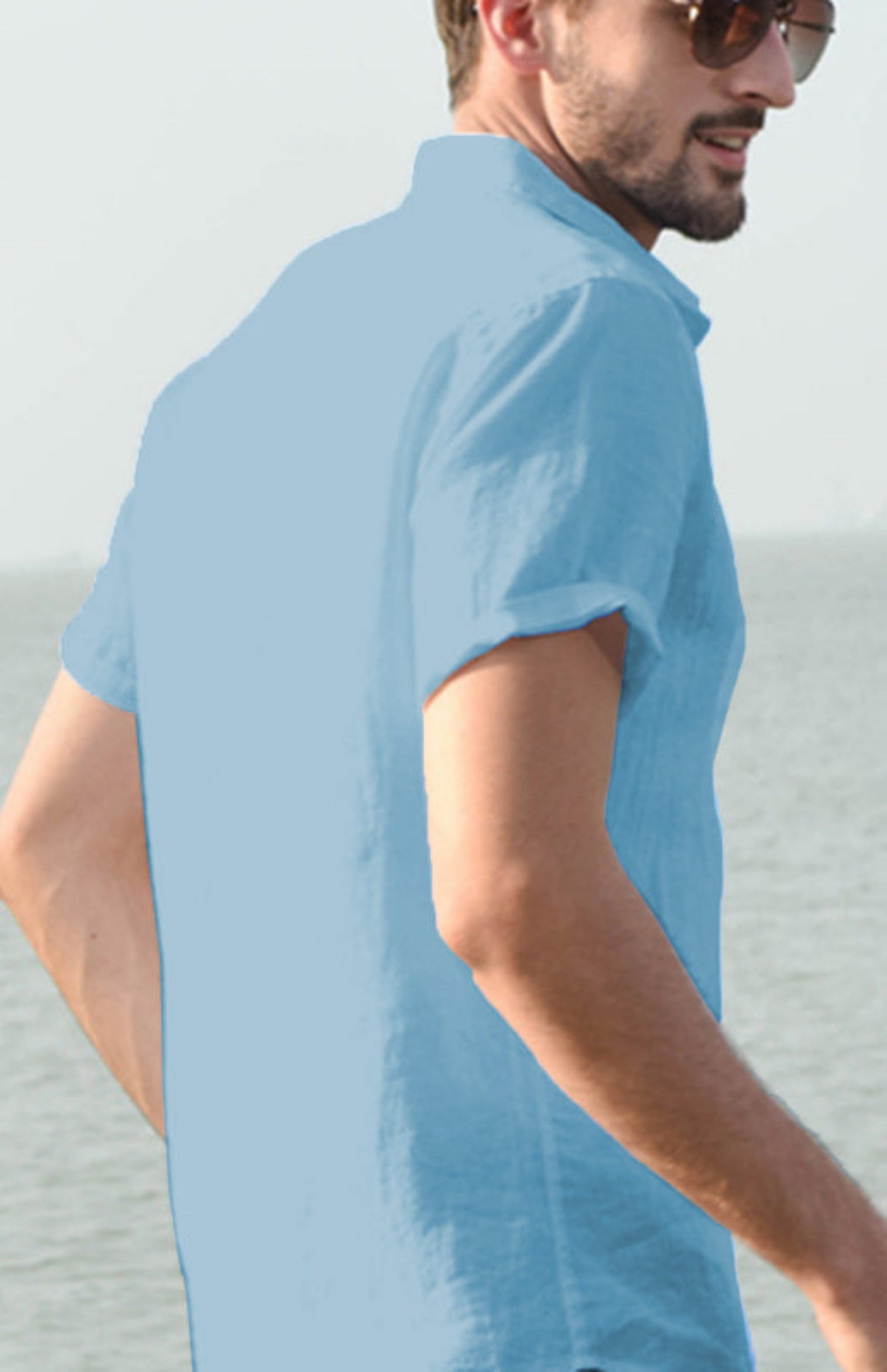 blue shirt