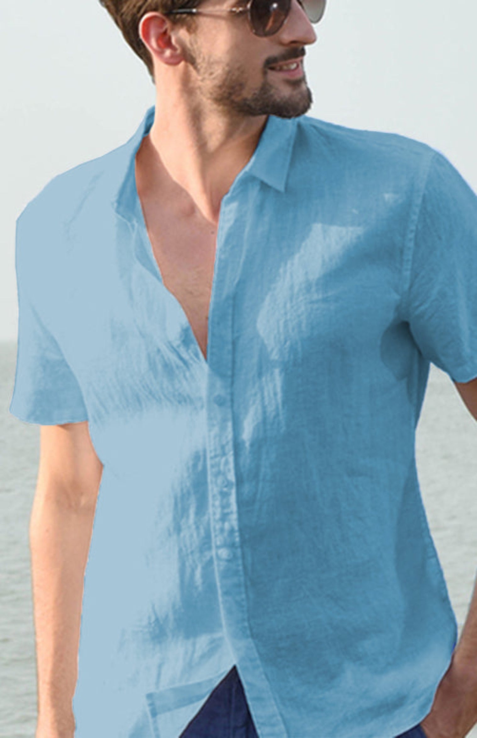 blue shirt