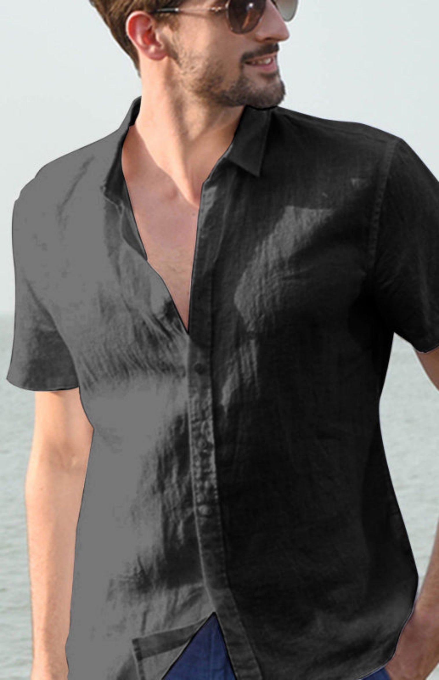 black shirt