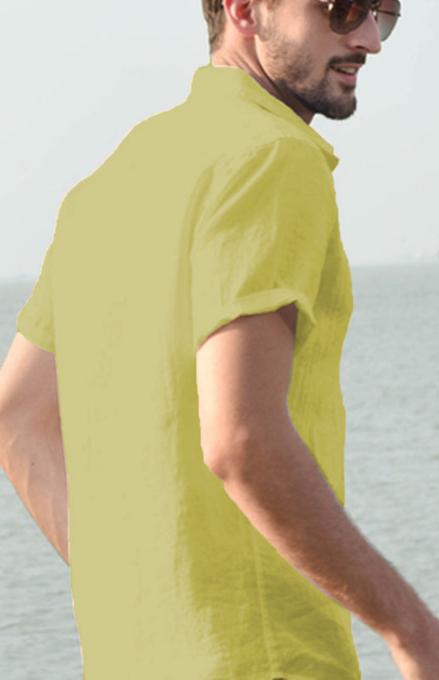 yellow shirt