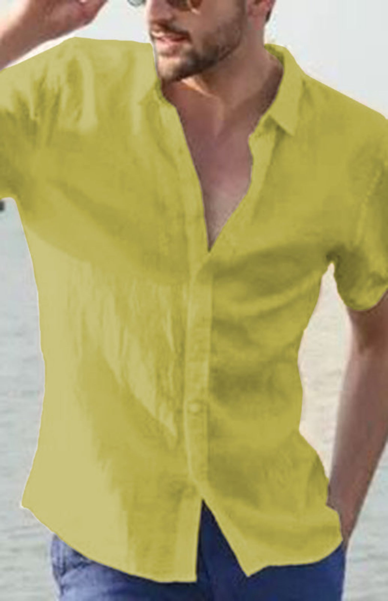 yellow shirt