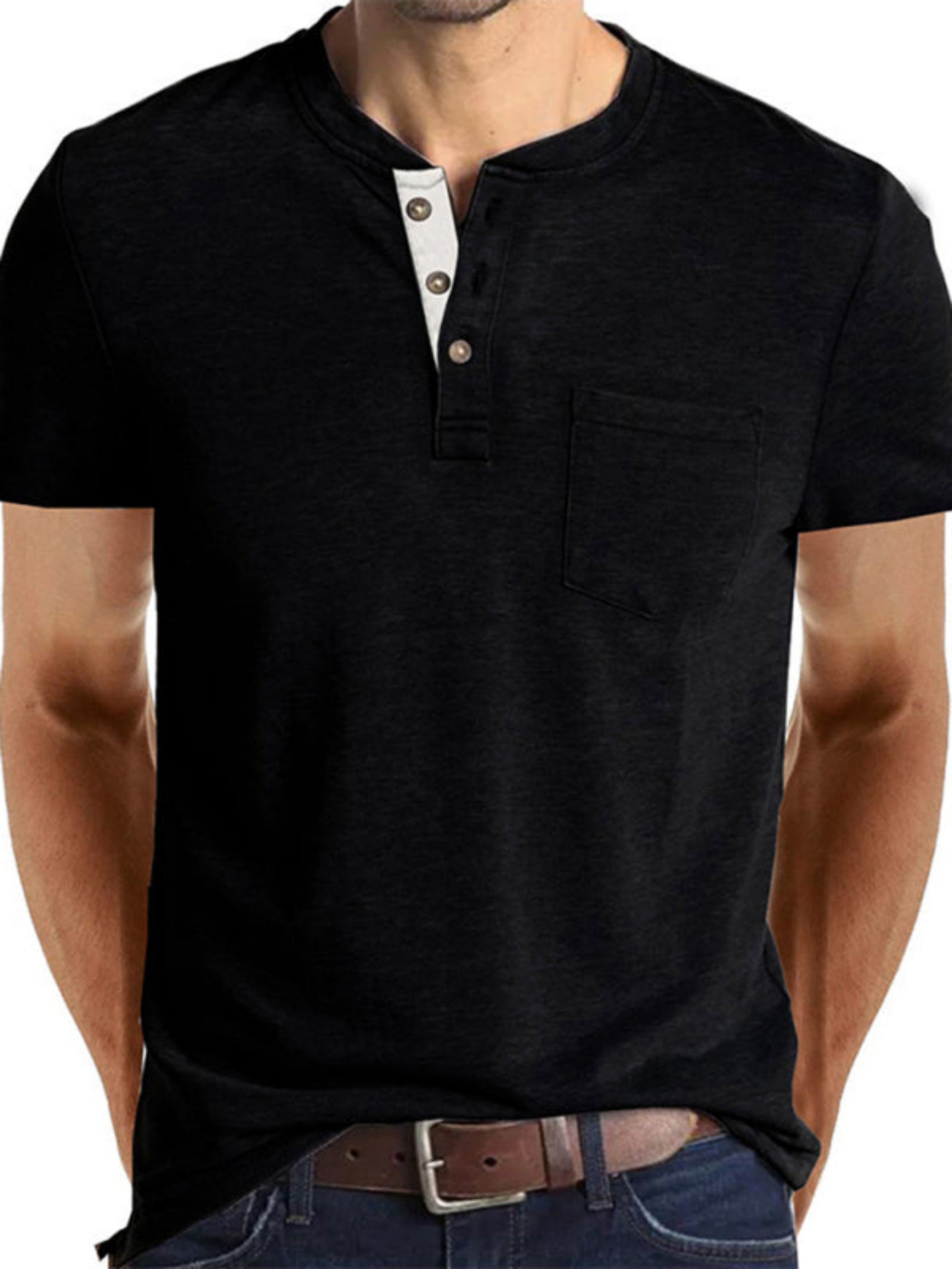 black shirt