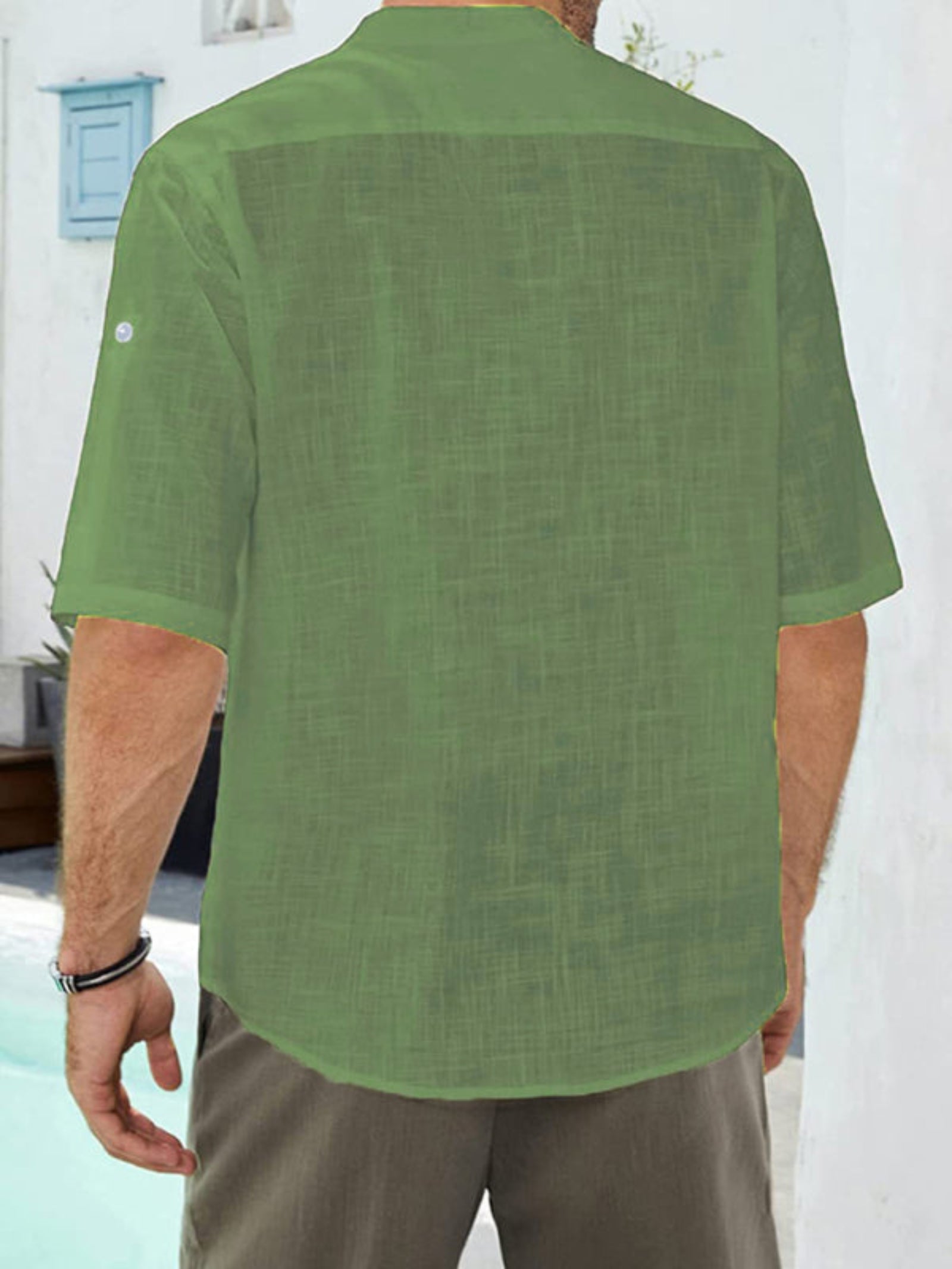 green shirt
