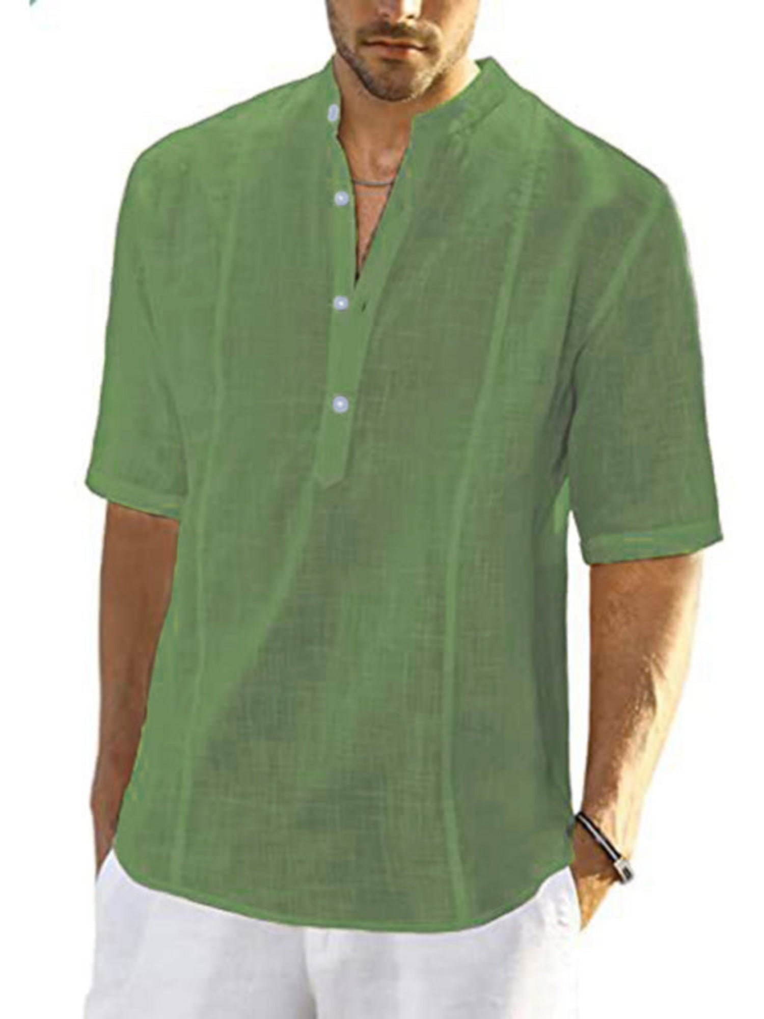 green shirt