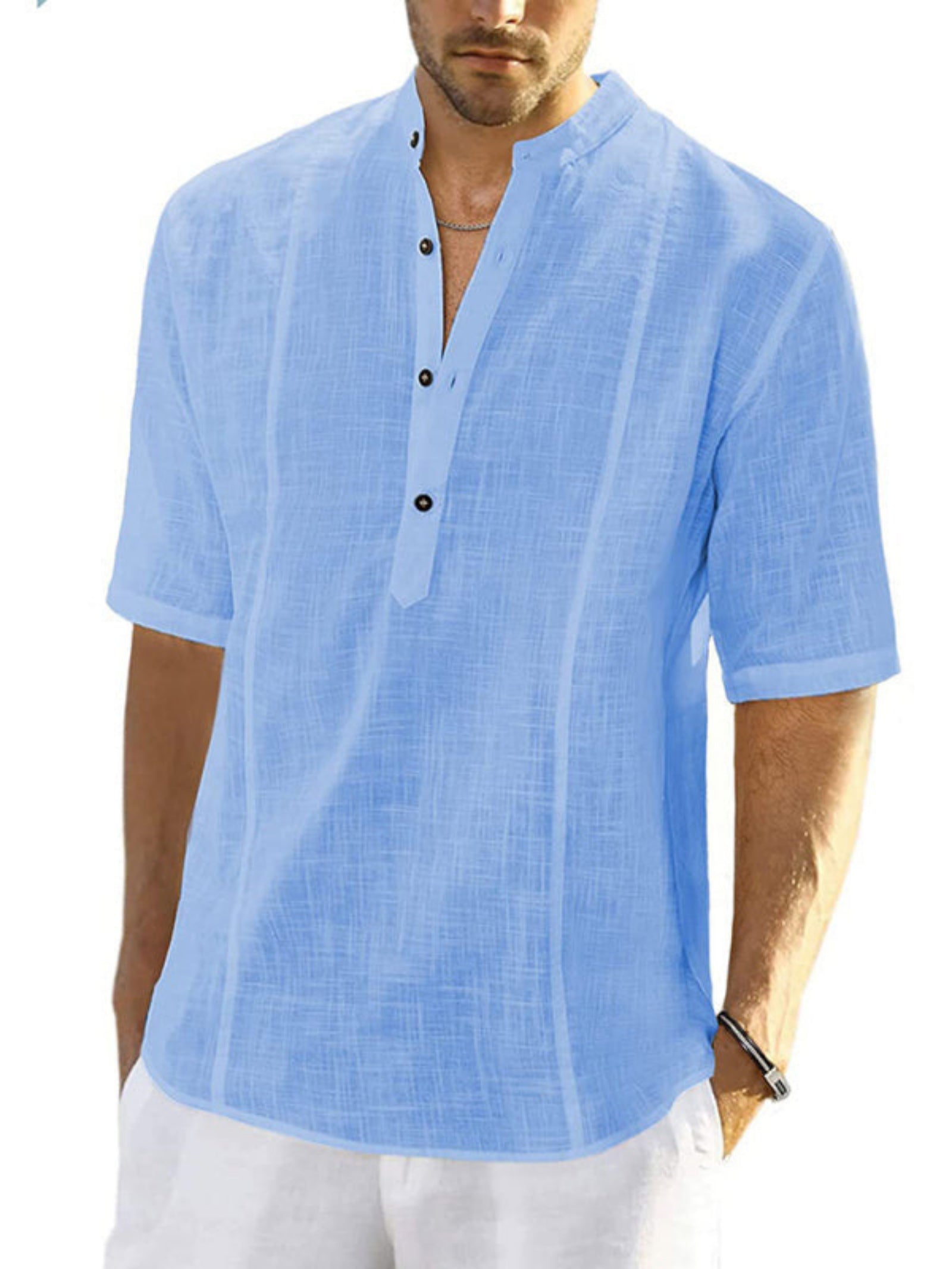 blue shirt