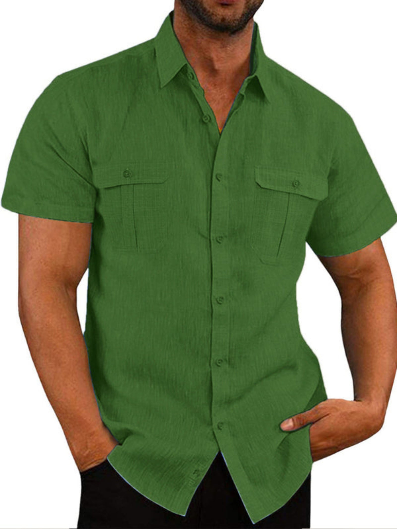 green shirt