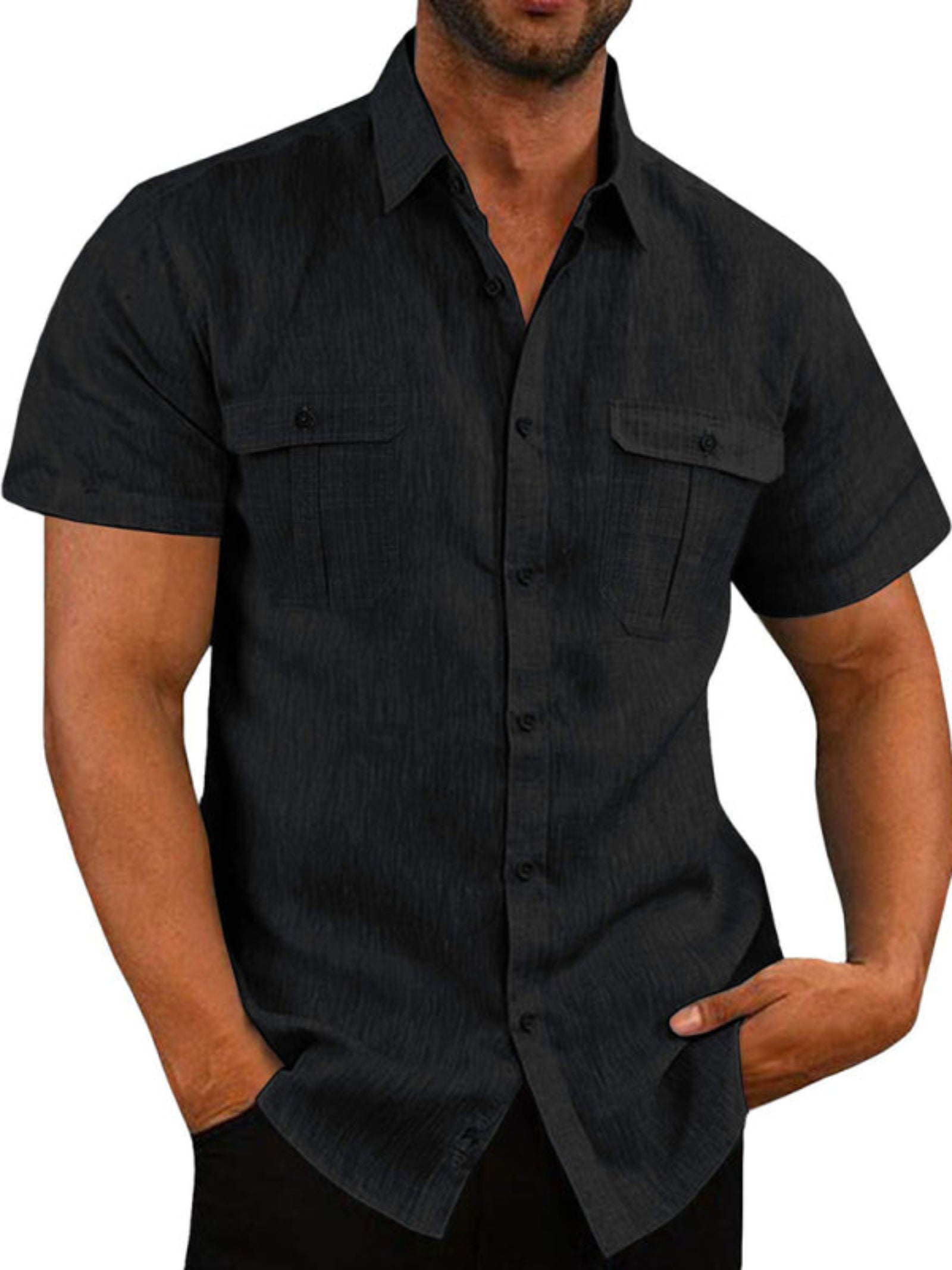 black shirt