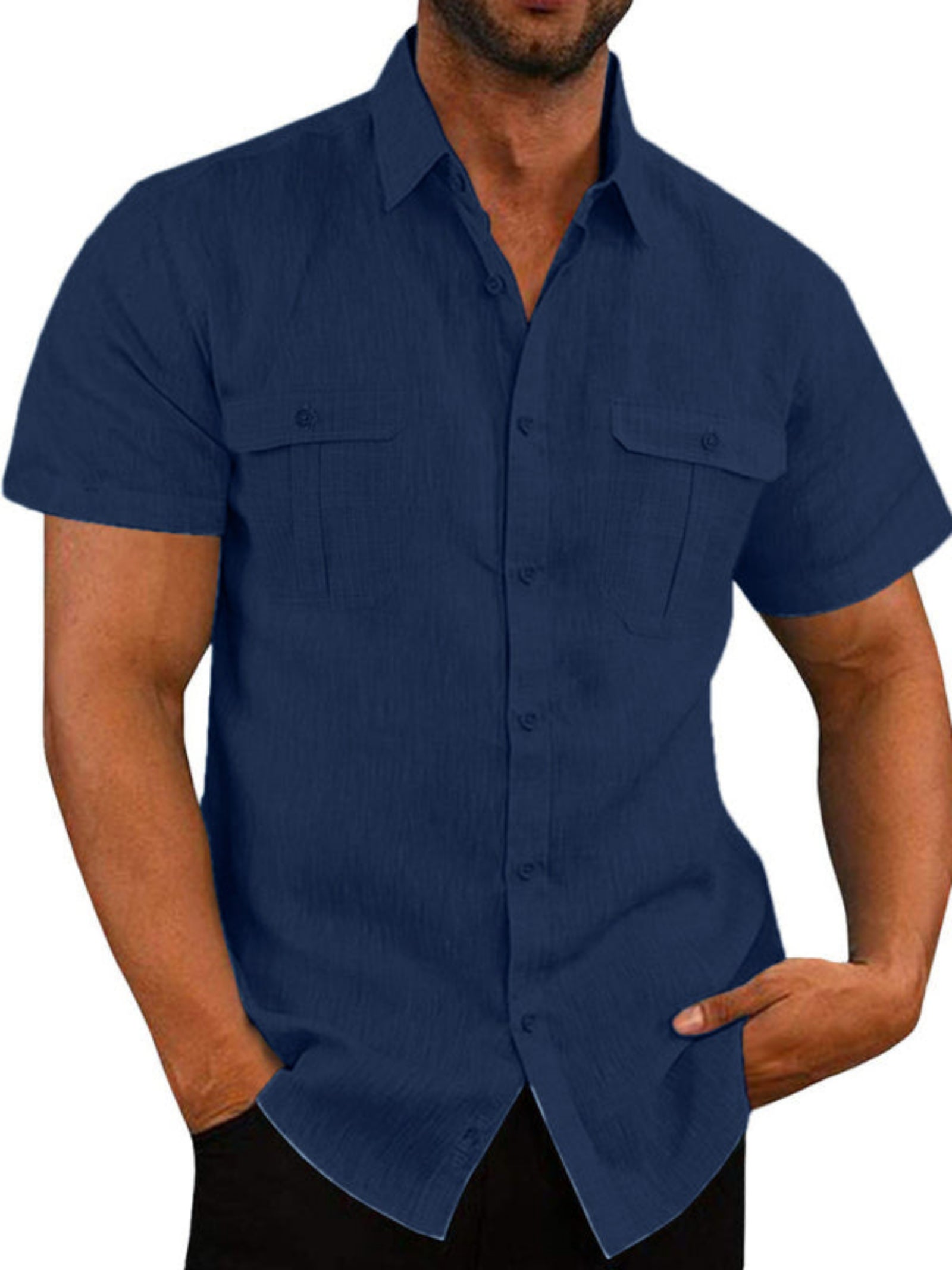 blue shirt