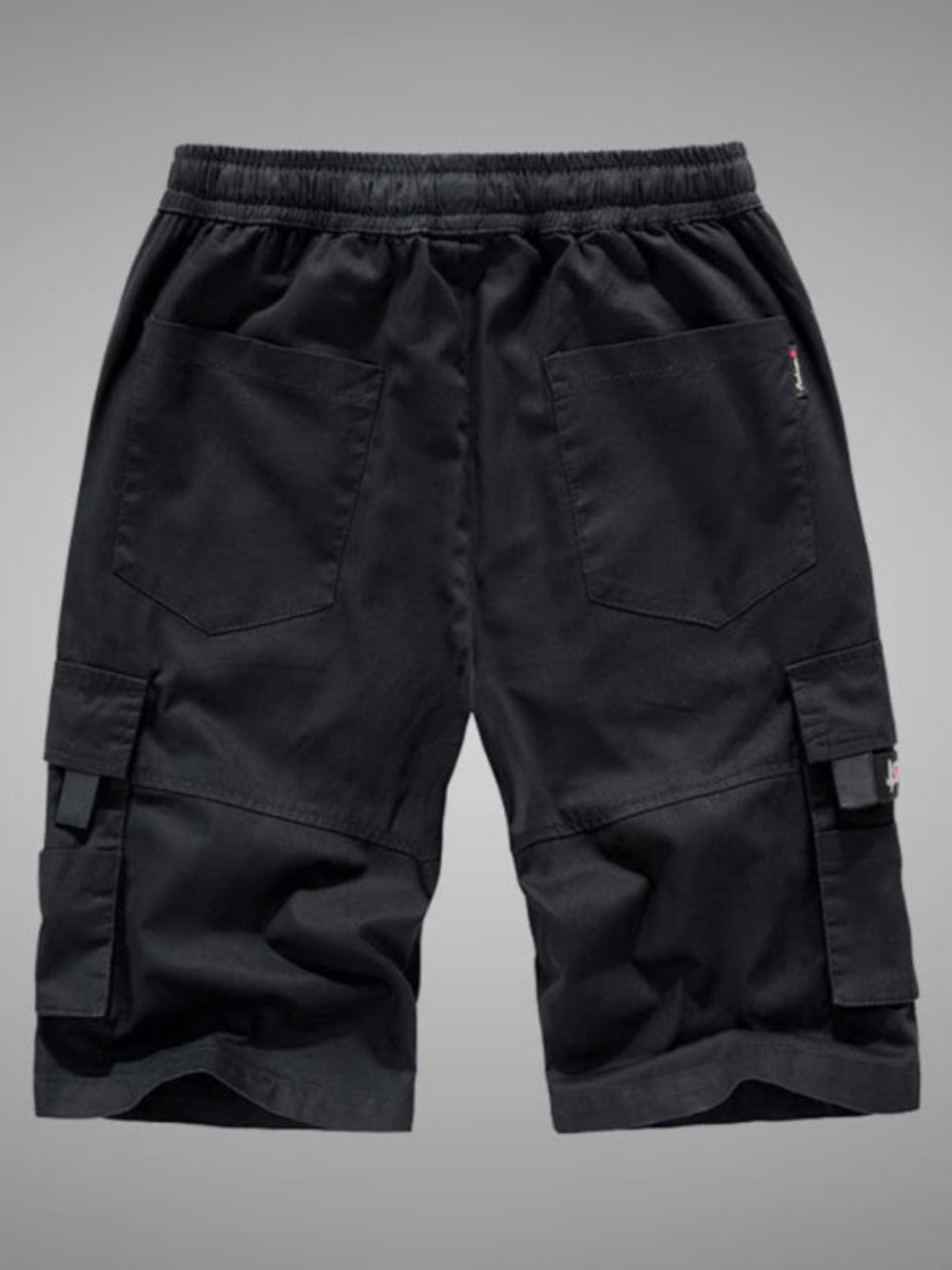 black shorts