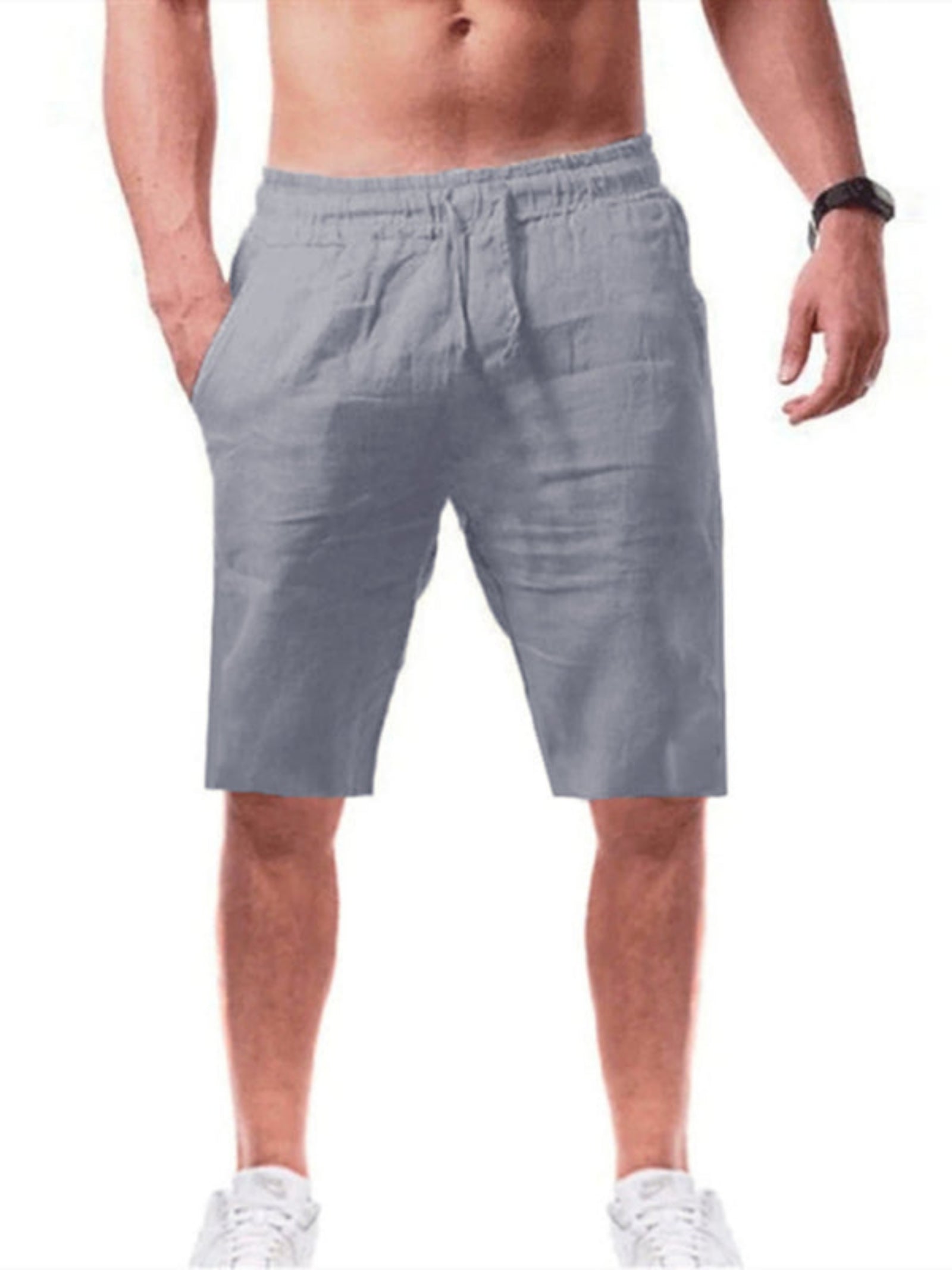 gray shorts