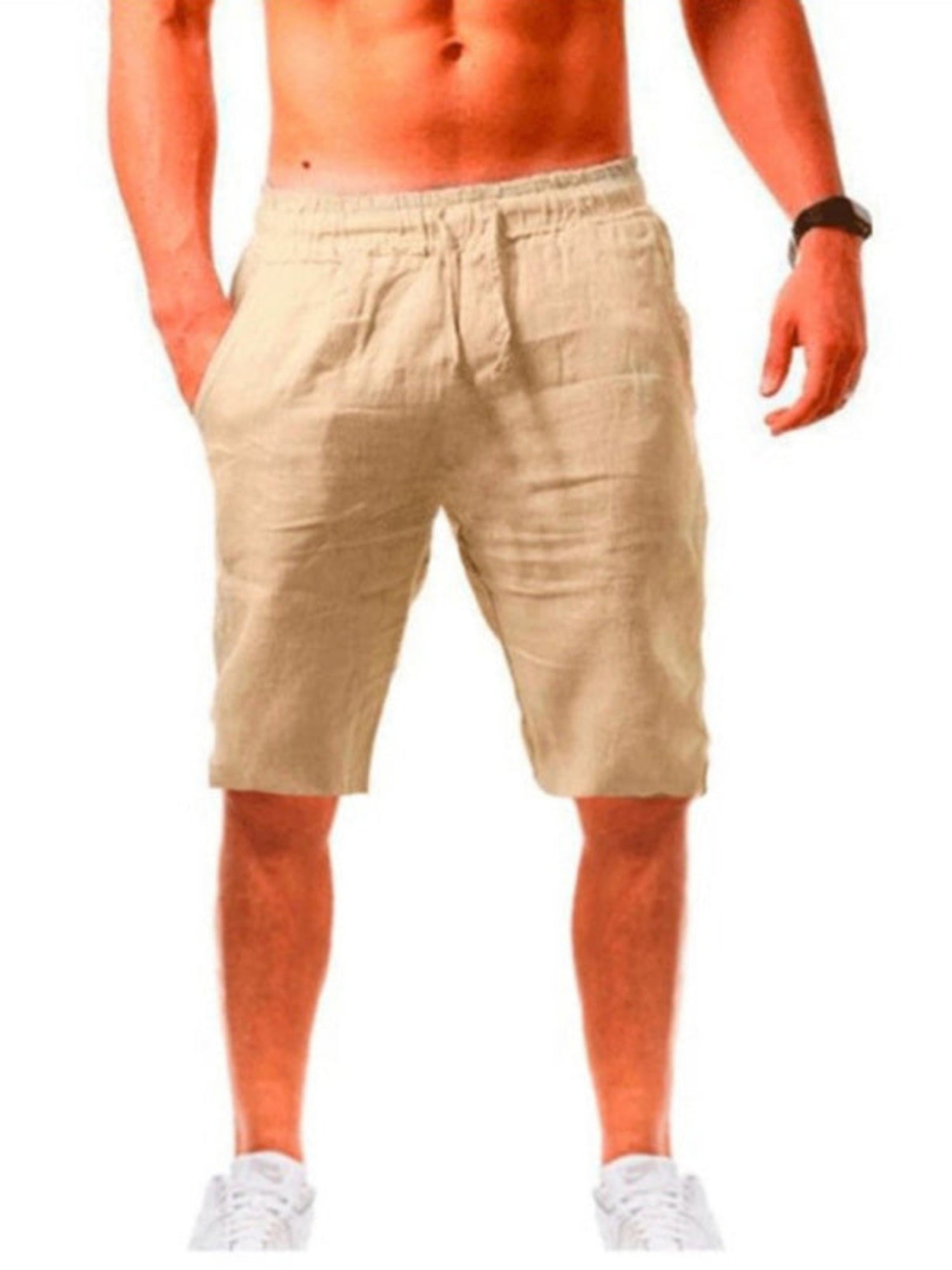 tan shorts