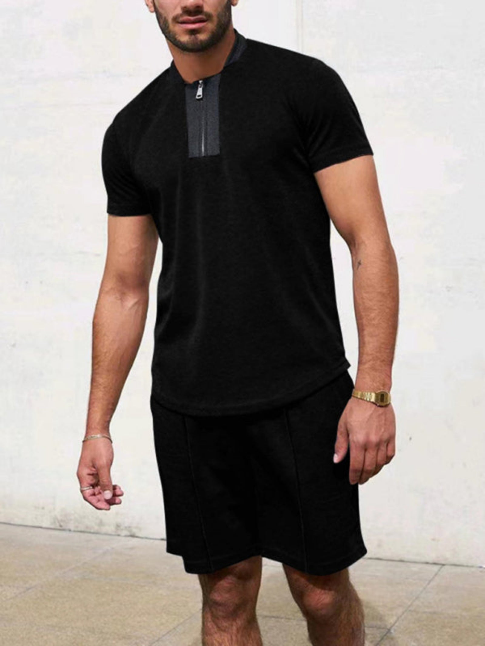 black shirt