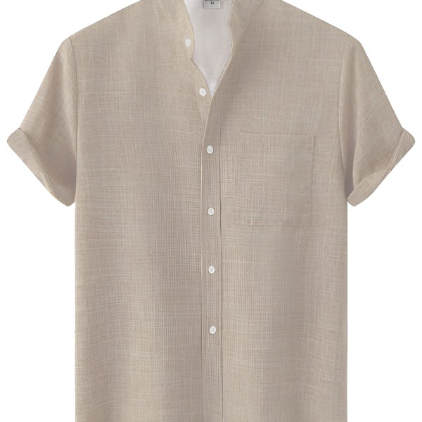 Cotton Linen Men&#39;s Shirt