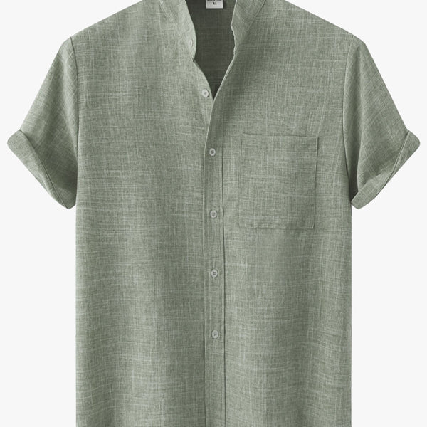 Cotton Linen Men&#39;s Shirt
