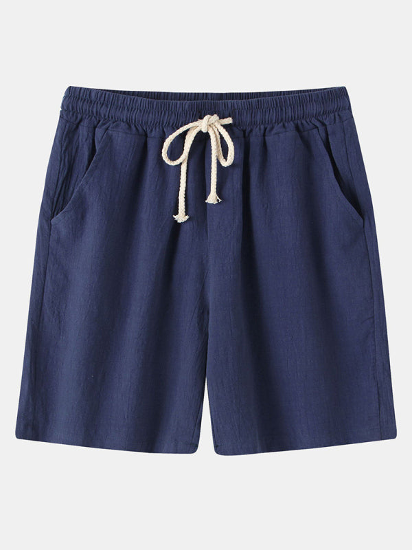Cotton Linen Beach Shorts