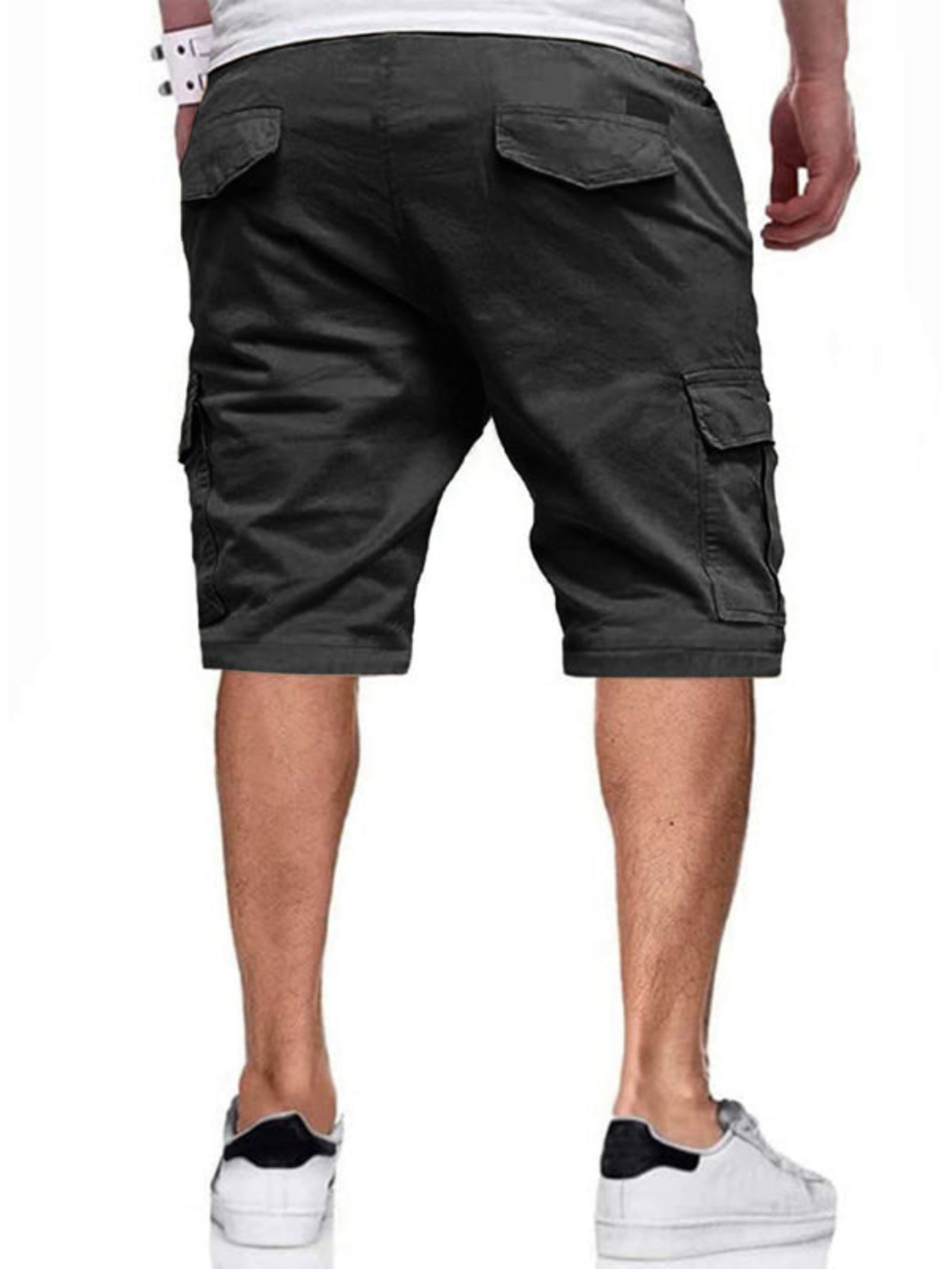 black shorts