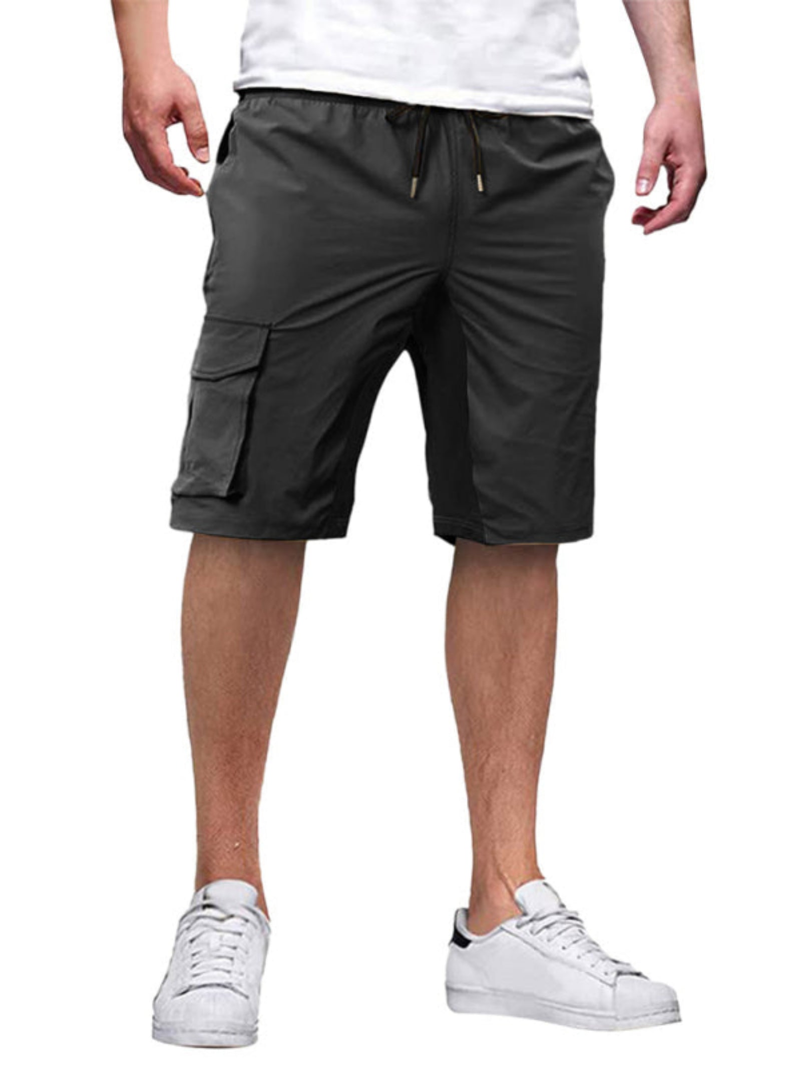 black shorts