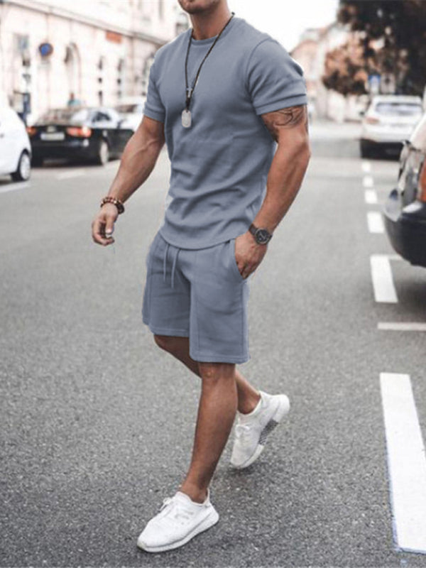 Short Sleeve Shirt and Shorts Two-Piece Set