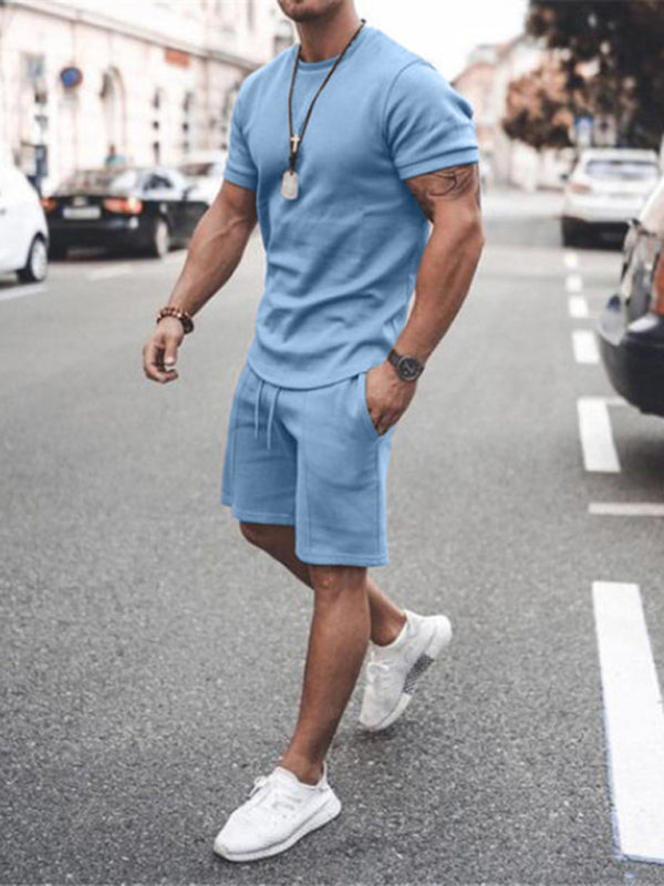 Short Sleeve Shirt and Shorts Two-Piece Set