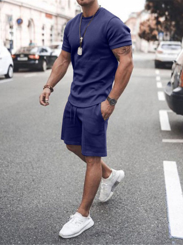 Short Sleeve Shirt and Shorts Two-Piece Set