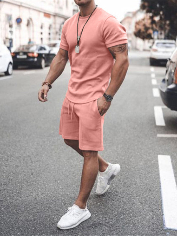 Short Sleeve Shirt and Shorts Two-Piece Set