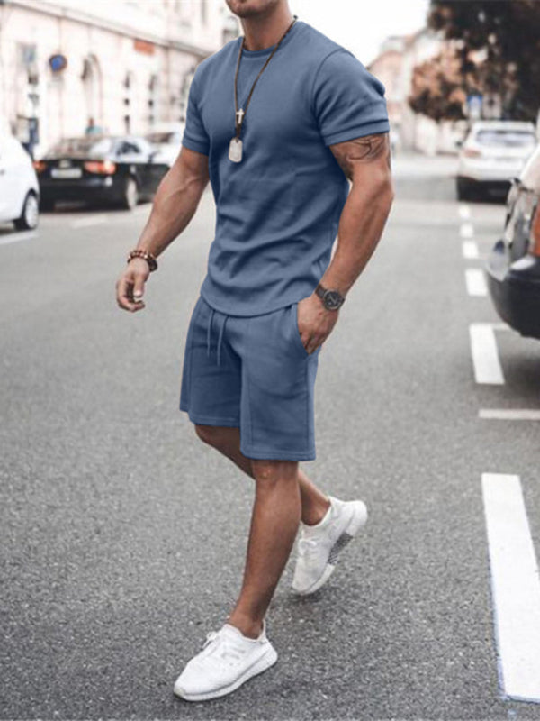 Short Sleeve Shirt and Shorts Two-Piece Set