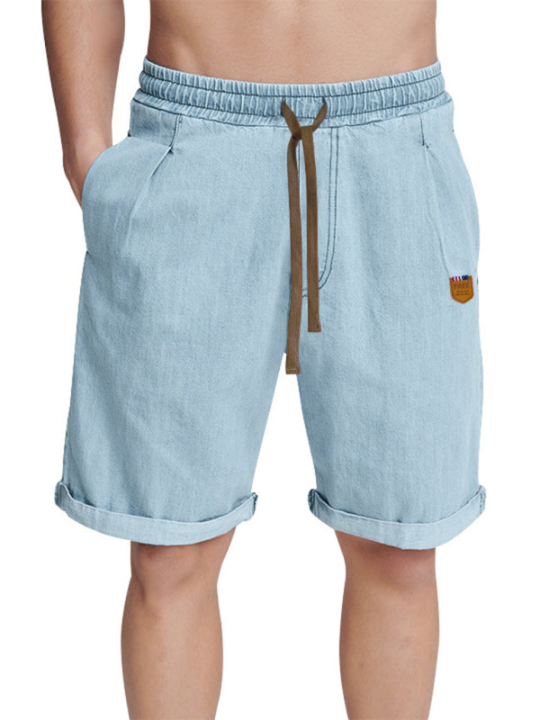 Loose High-Waisted Rope Breathable Shorts