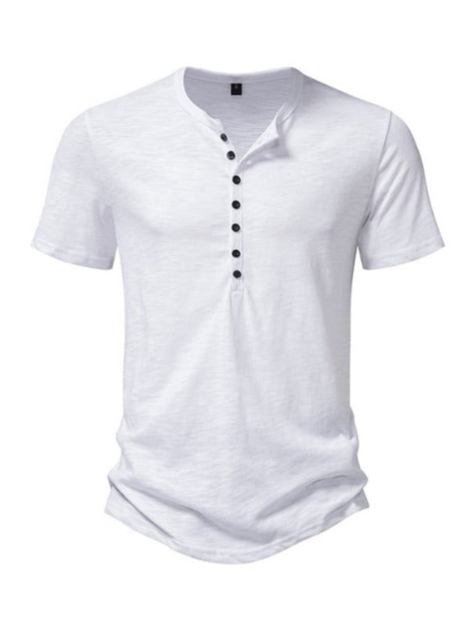 Basic Henley Short Sleeve T-Shirt