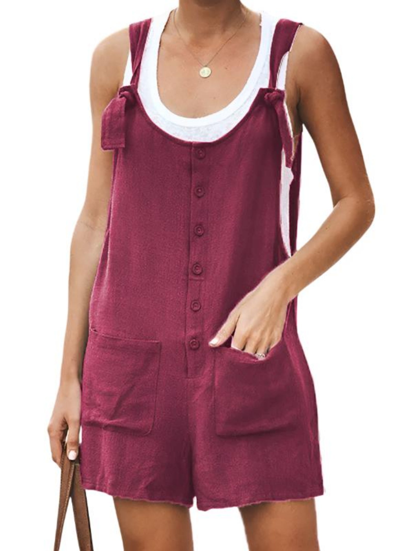 purple jumpsuit
