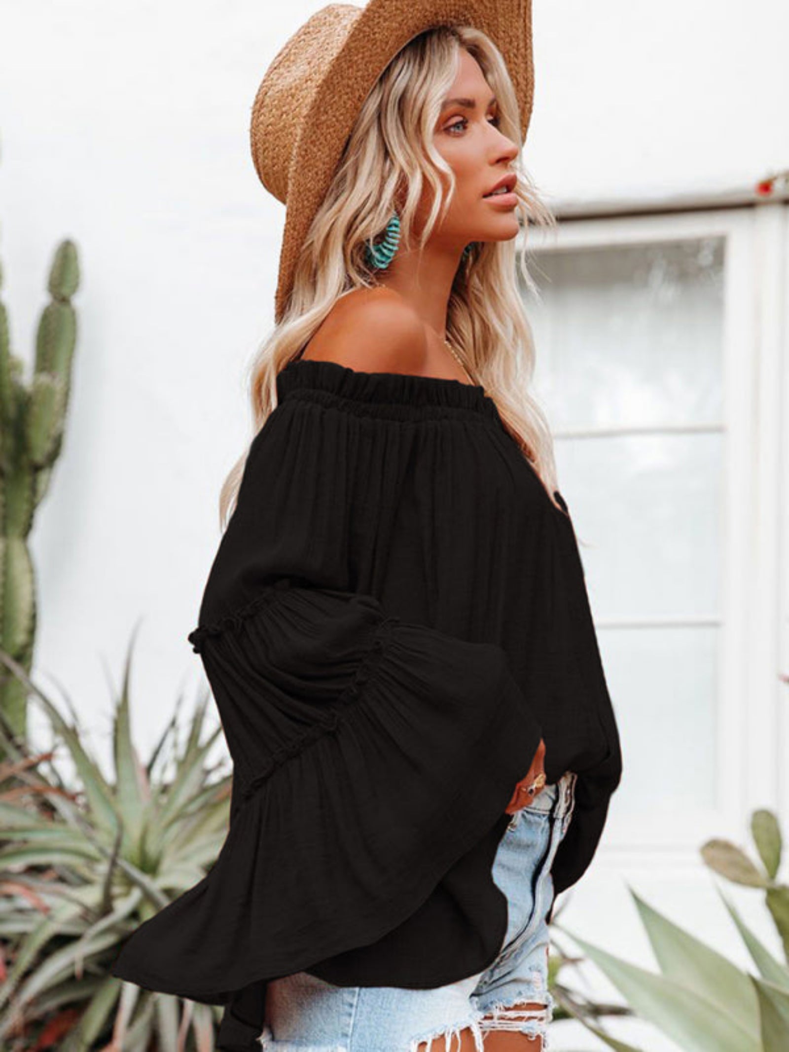 black shirt