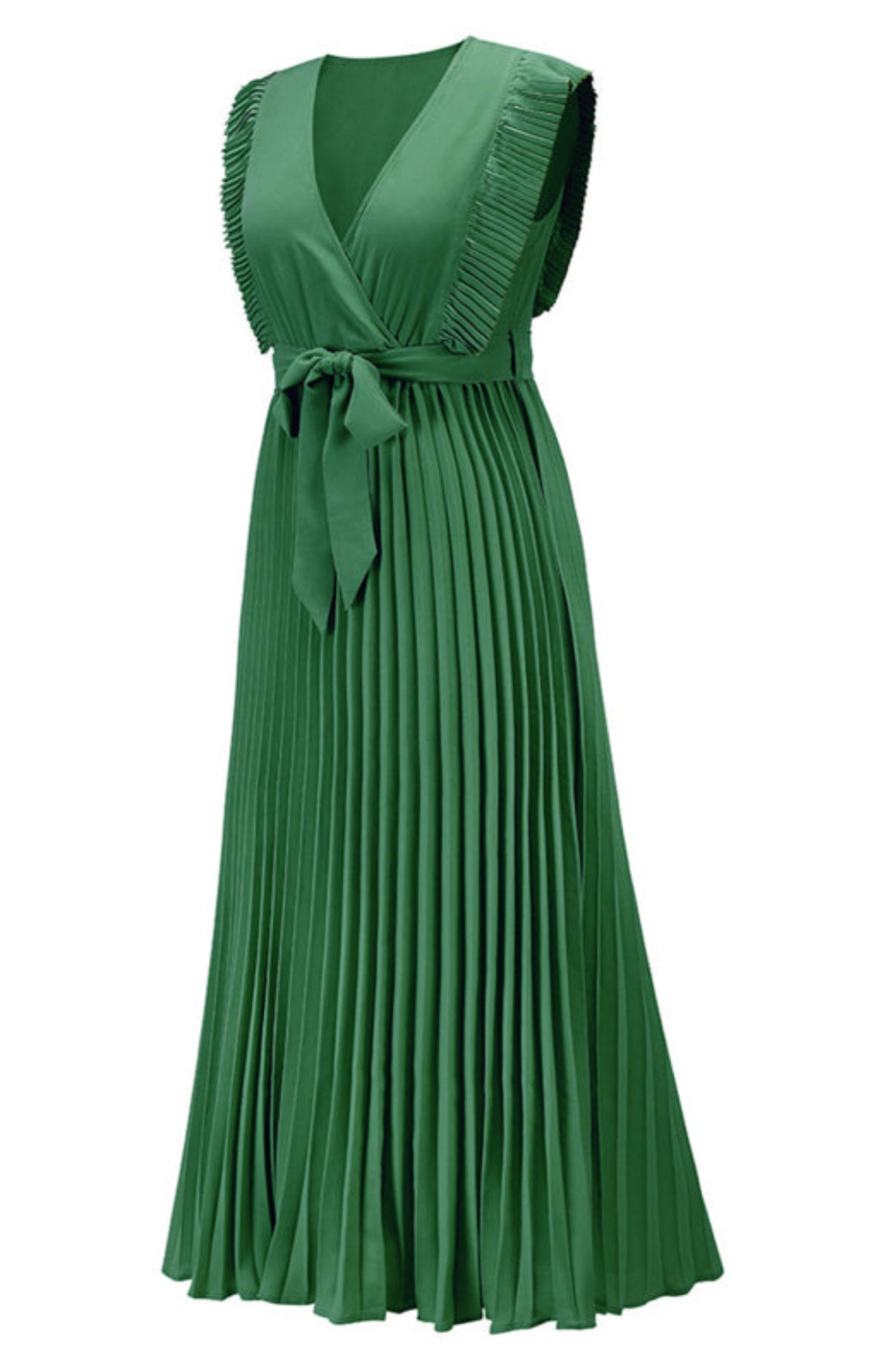 green dress