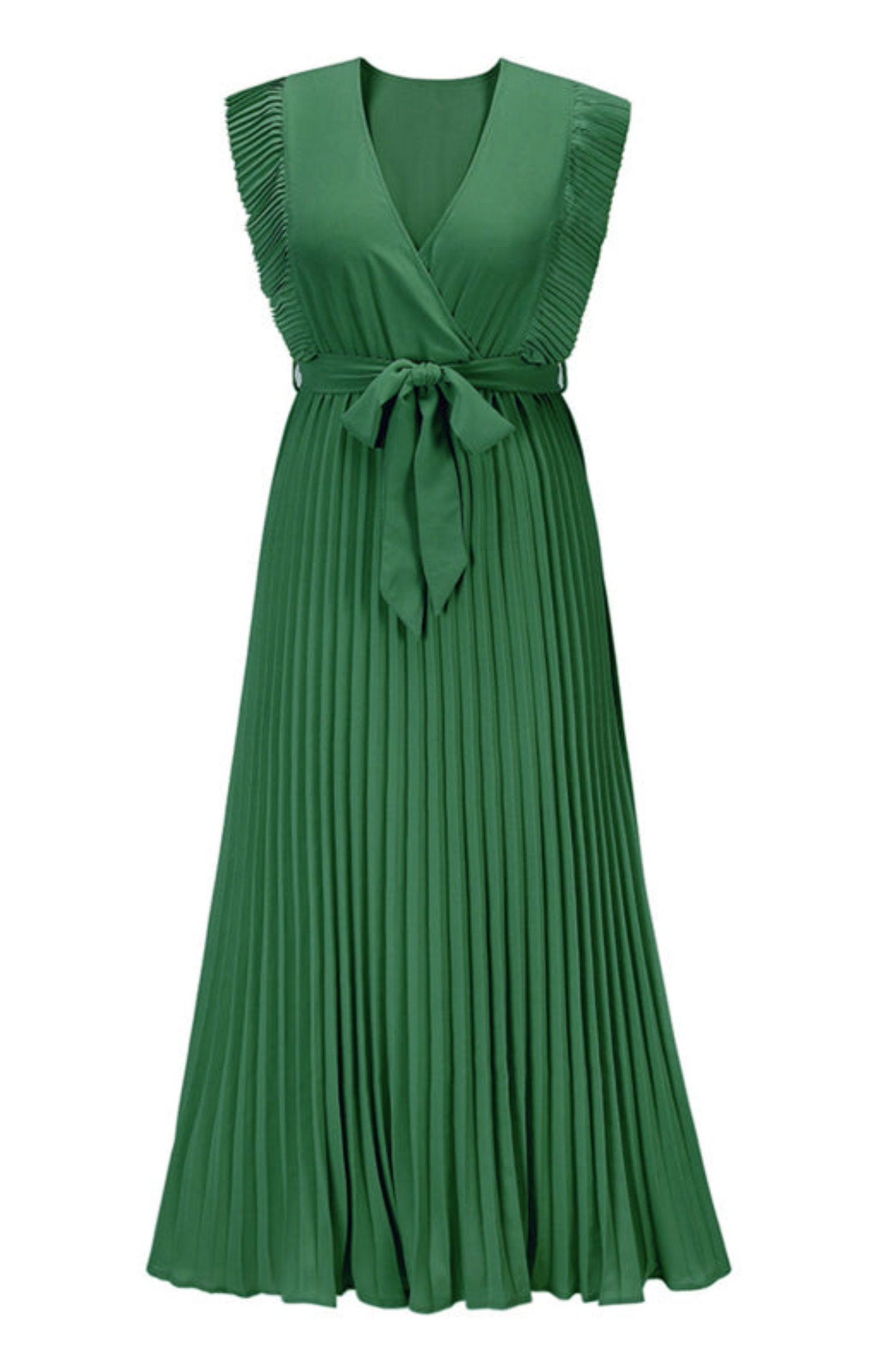 green dress