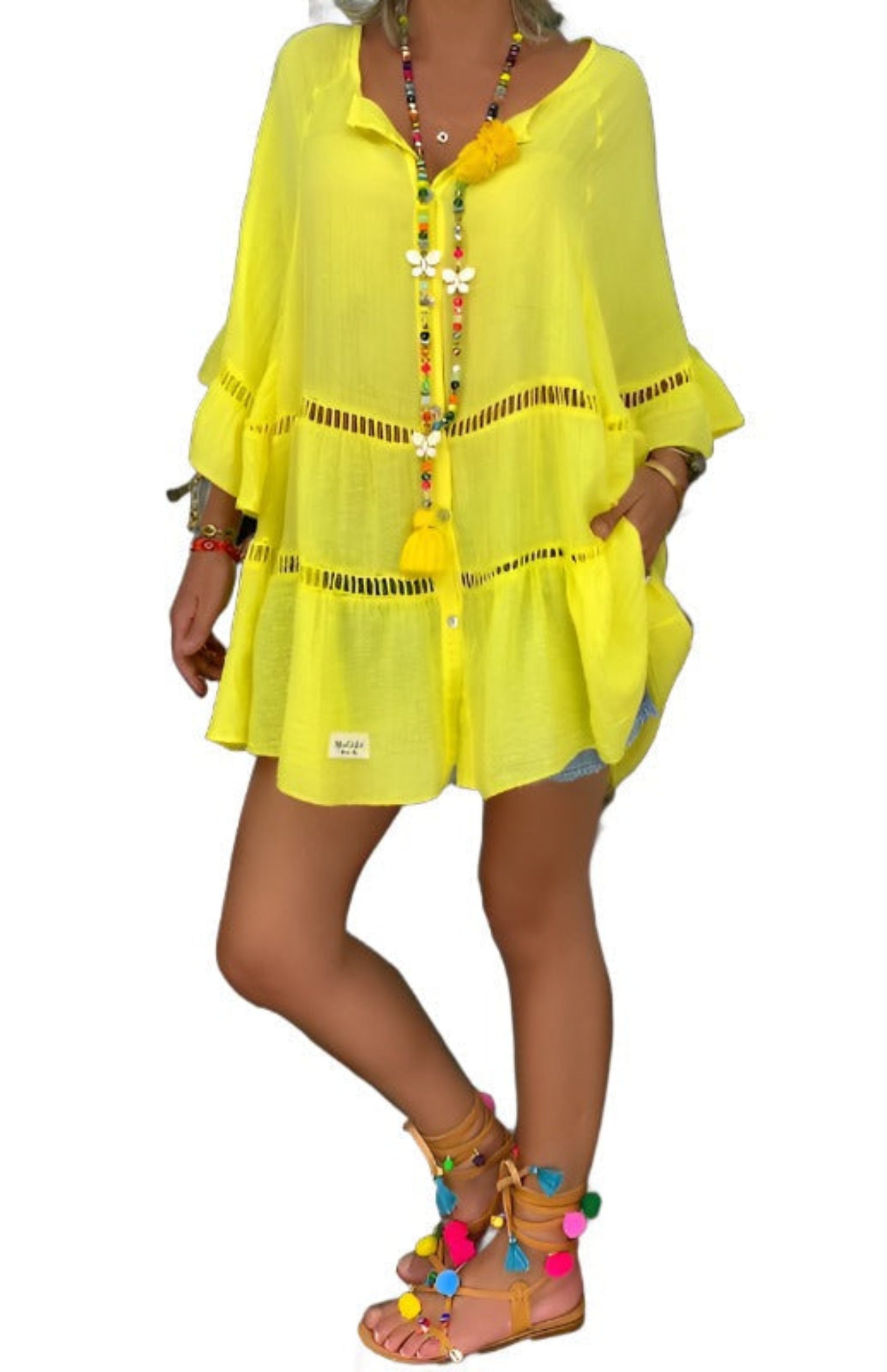 yellow coverup
